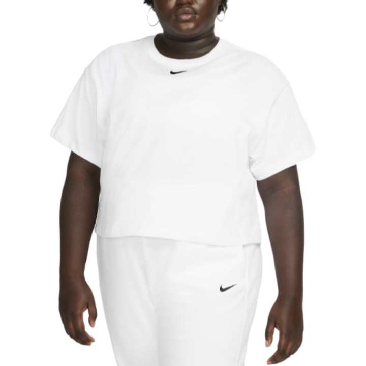 Nike Nike T Shirts Women's White Crew Neck Moderate Straight Fit