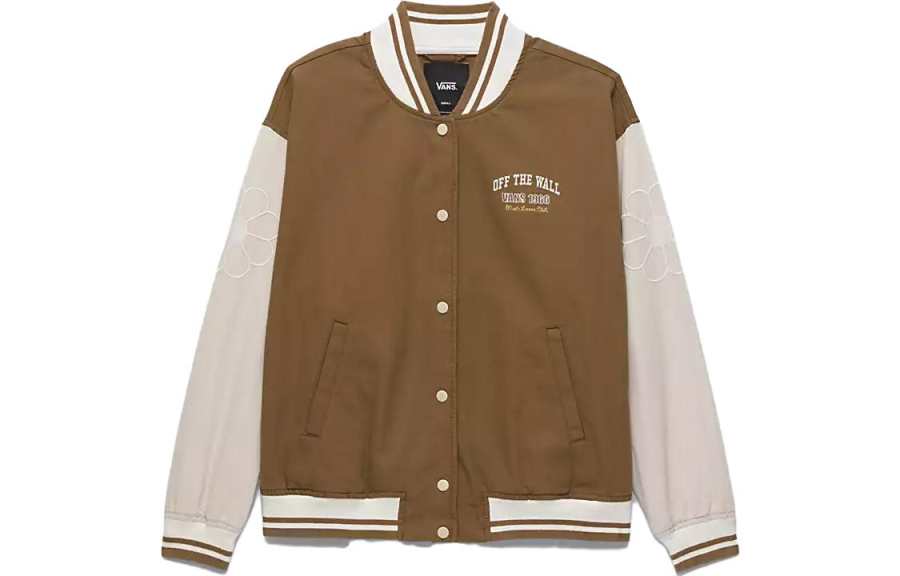 Vans Vans Jackets Women's Brown Baseball Collar Moderate Pilot