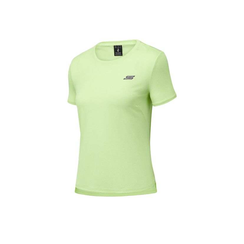 Skechers GODRI SS25 T Shirt Women's Gray Green 013E