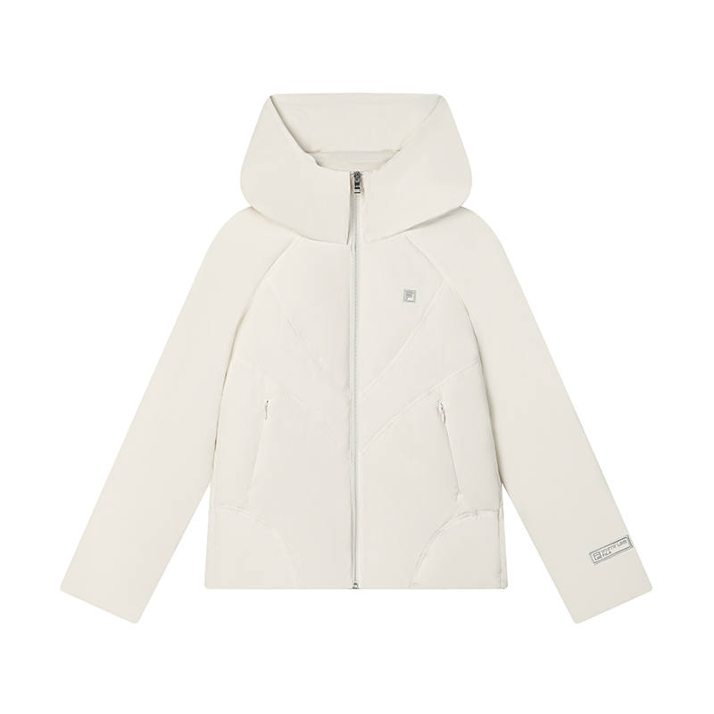 FILA WHITE Down Jacket Women's Mist Lotus White