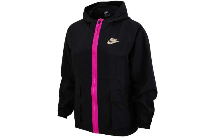 Nike Nike Sportswear Jackets Women's Black/Black/Flame Pink Hooded Moderate Other