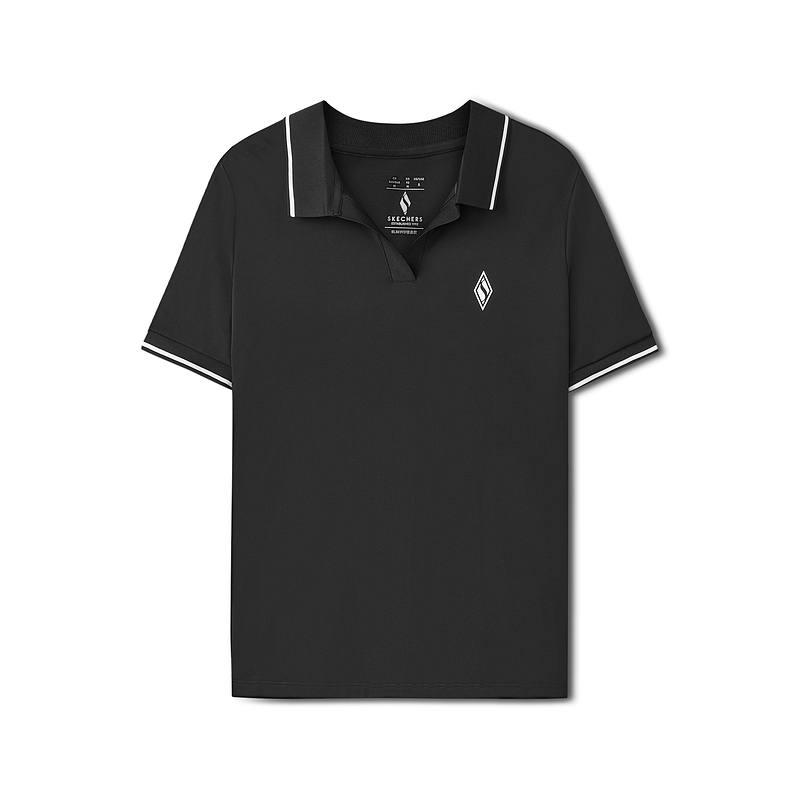 Skechers Polo Shirt Women's Carbon Black/0018