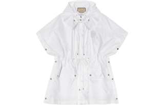 GUCCI Jackets Women's White Hooded Moderate Other