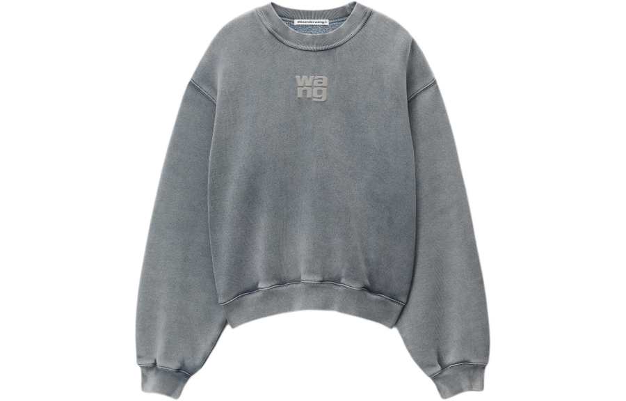 Alexander Wang SS24 Sweatshirt Women's Acid Washed Gray