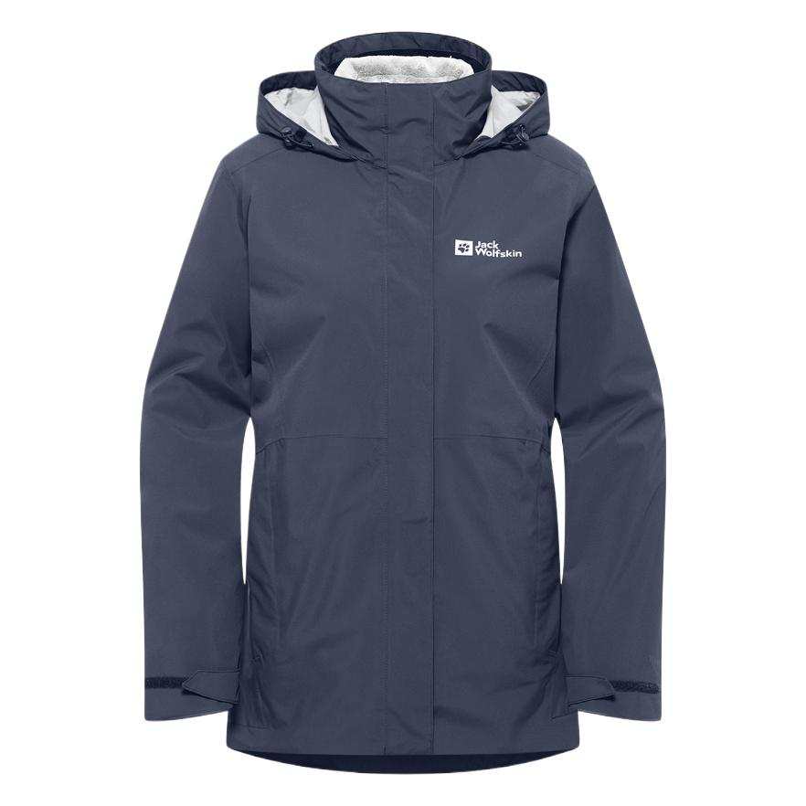 Jack Wolfskin Rotwand hooded zip-fastening performance jacket