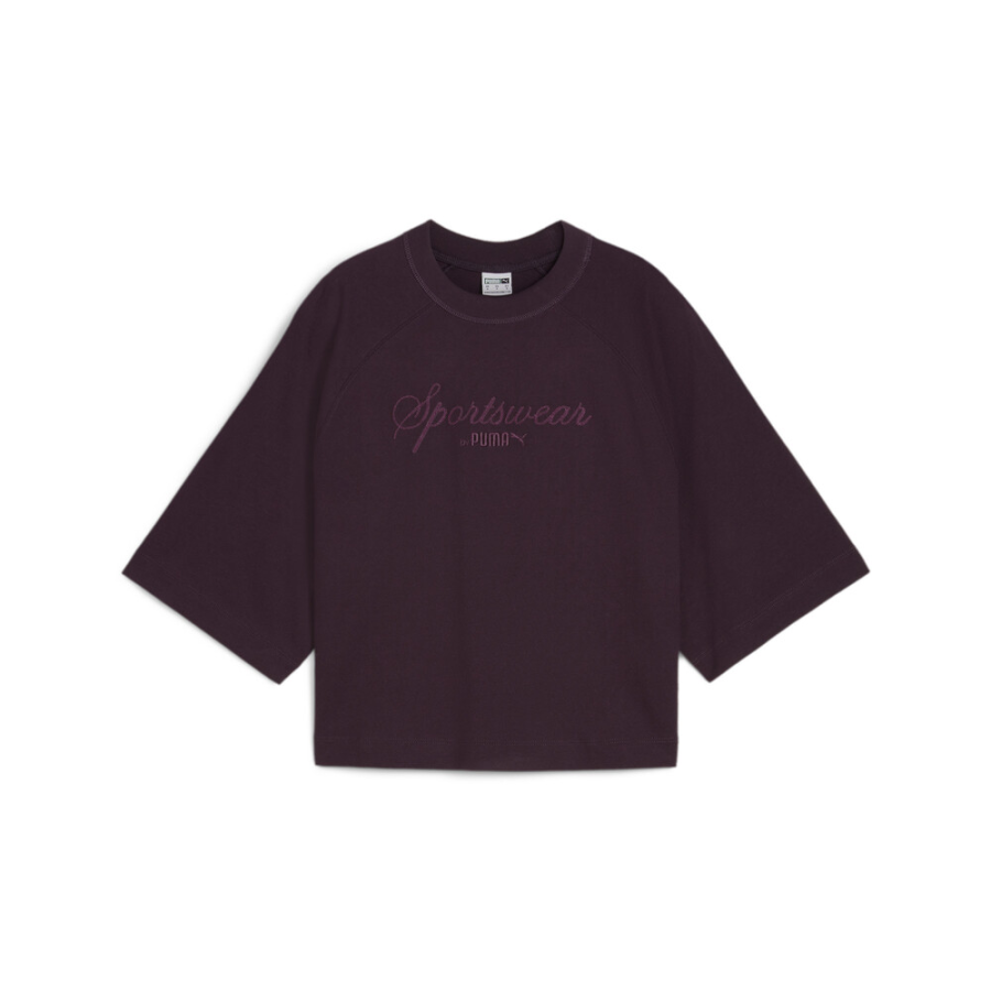 PUMA CLASSICS+ T Shirt Women's Dark Purple