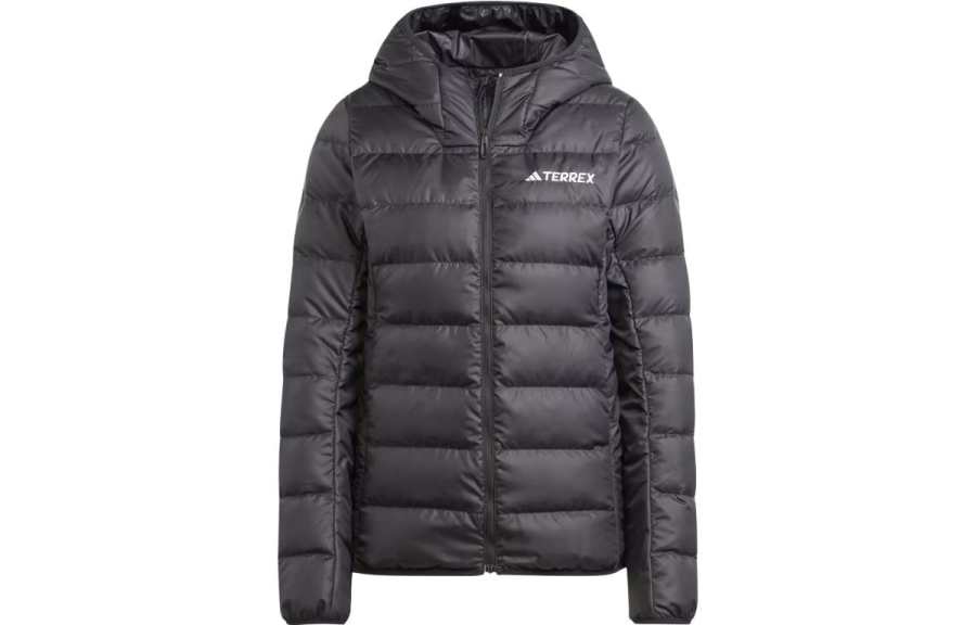 Adidas Adidas ULT Down Jackets Women's Black Hooded Moderate Down Jacket