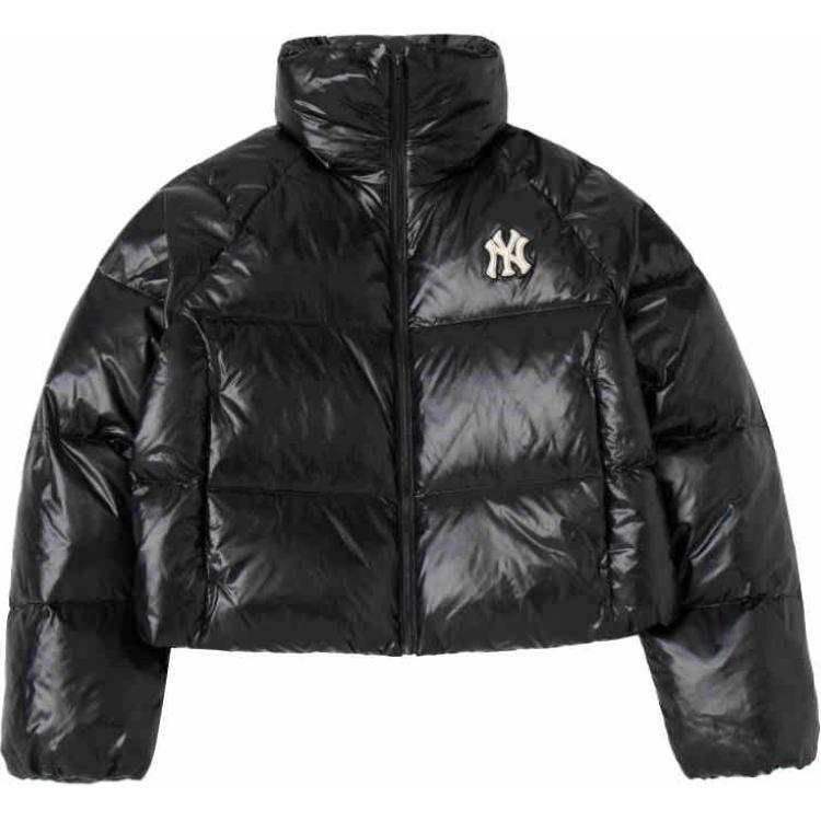MLB MLB Down Jackets Women's Black Stand Collar Moderate Puffer Jacket