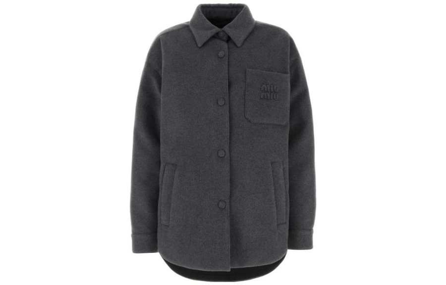 MIU MIU Jackets & Coats Women's Gray