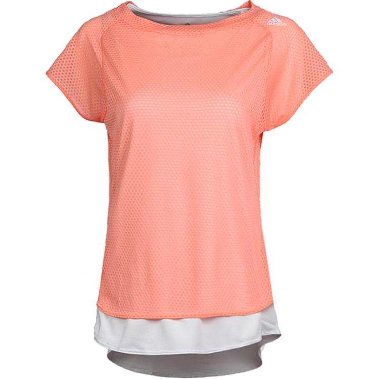 Adidas Adidas T Shirts Women's Yellow Crew Neck Moderate