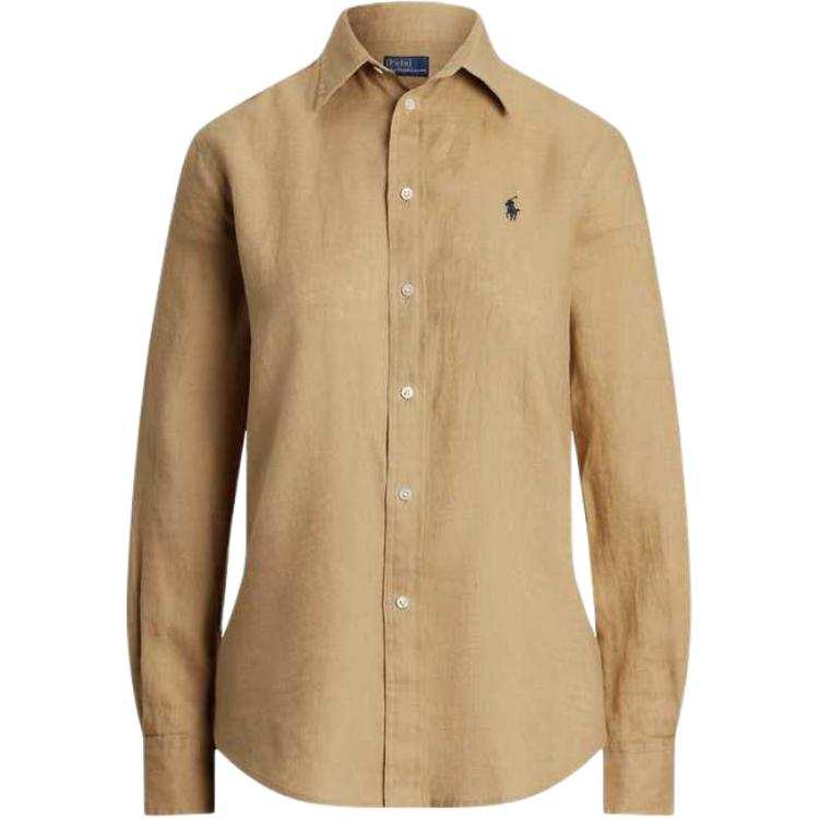 Polo Ralph Lauren FW24 Shirt Classic Version Women's Vintage Khaki