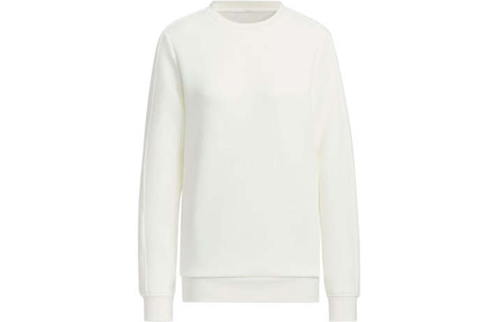 Adidas adidas W Pm Crew Knit Pullover Long-Sleeve Sweatshirt White