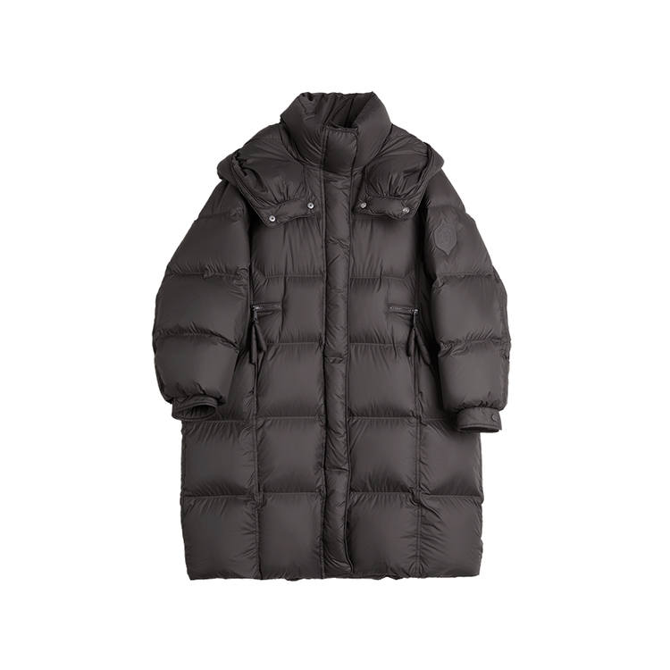 ELLE Down Jackets Women's Hooded Moderate Puffer Jacket