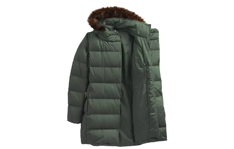 THE NORTH FACE Down Jackets Women's Green Hooded Moderate Other