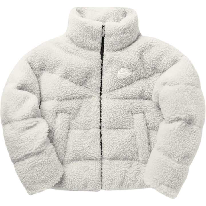 Nike Nike Down Jackets Women's Light Bone Stand Collar Moderate Chanel Inspired Down Jacket