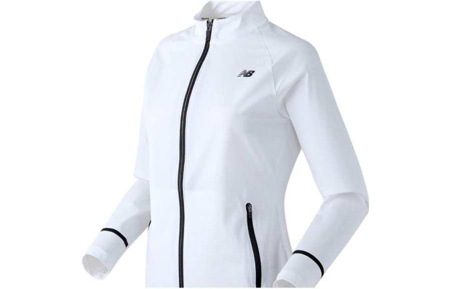 New Balance New Balance Jackets Women's White Crew Neck Moderate Other