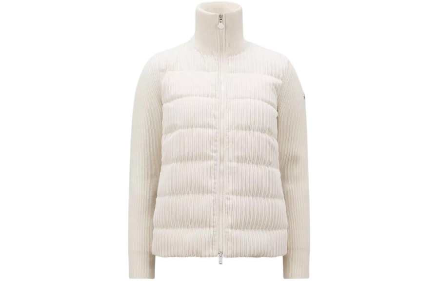 Moncler Knitwear Women's White Turtleneck Moderate
