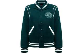 Sporty & Rich logo embroidered varsity jacket
