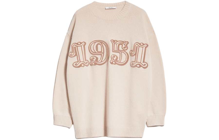 MaxMara Knitwear Women's Khaki Crew Neck Moderate Other