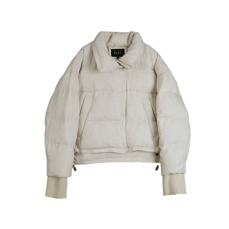 ELLE ELLE Down Jacket Women's Light Gray