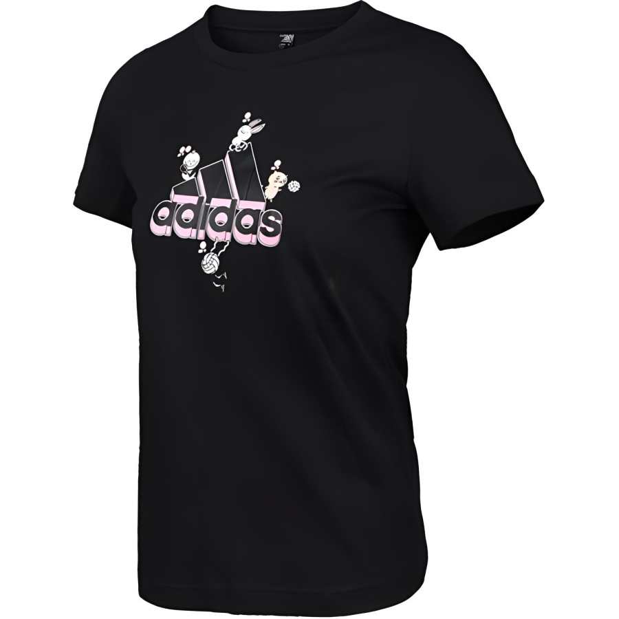 Adidas Adidas T Shirts Women's Black Crew Neck Moderate