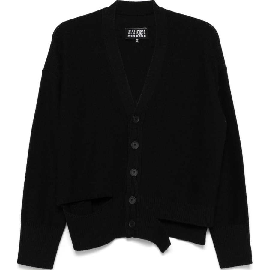 MM6 Maison Margiela cut-out detailed cardigan