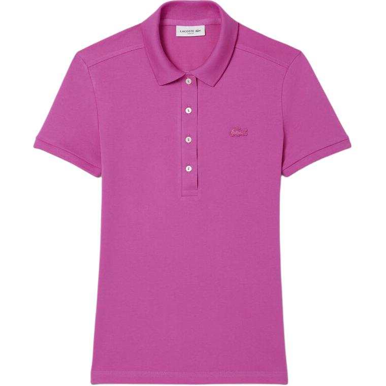 LACOSTE L.12.D Slim Fit Stretch Mini Piqué Polo Shirt