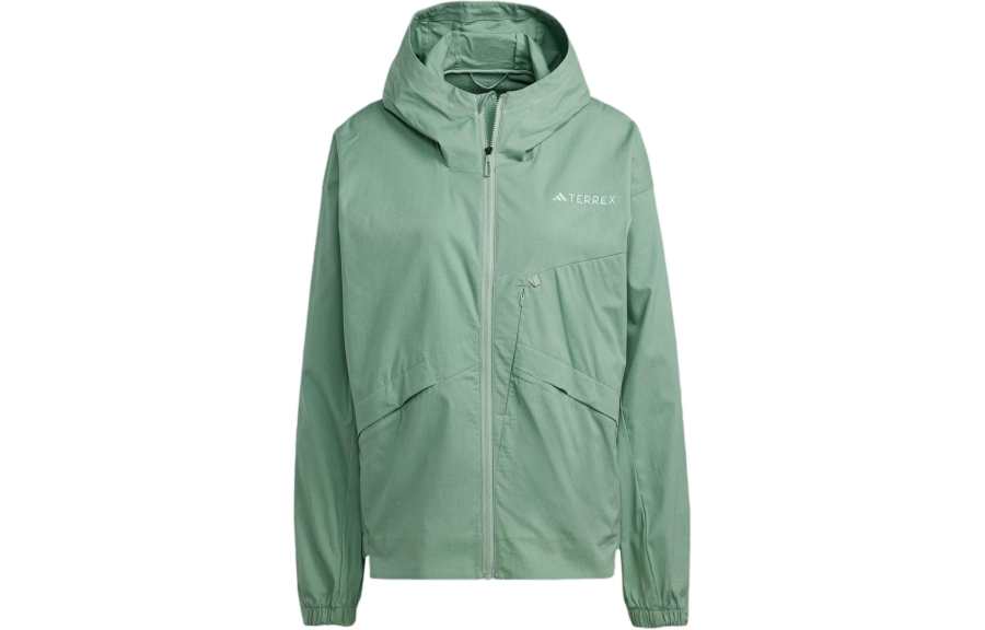 Adidas Adidas Terrex Xploric Wind Jacket Jackets & Coats Women's Silver Green