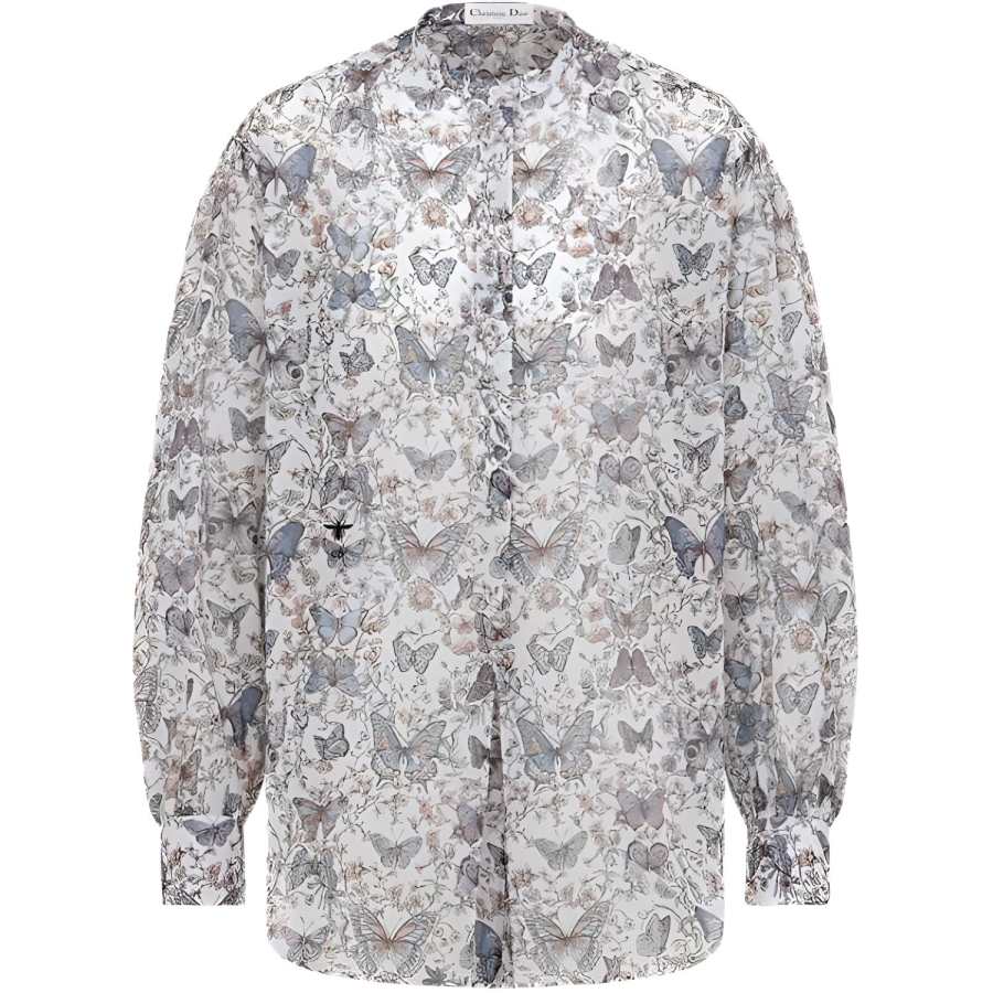 DIOR Shirts Women's Multicolor Stand Collar Moderate Other