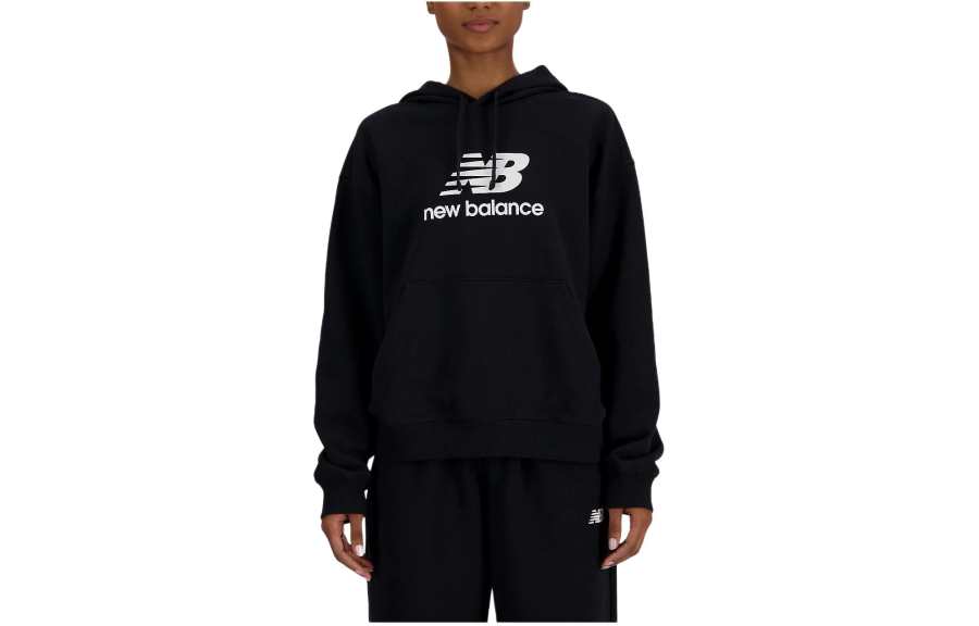 New Balance New Balance Sport Essentials French Terry Logo Hoodie Sweatshirt Women's Black