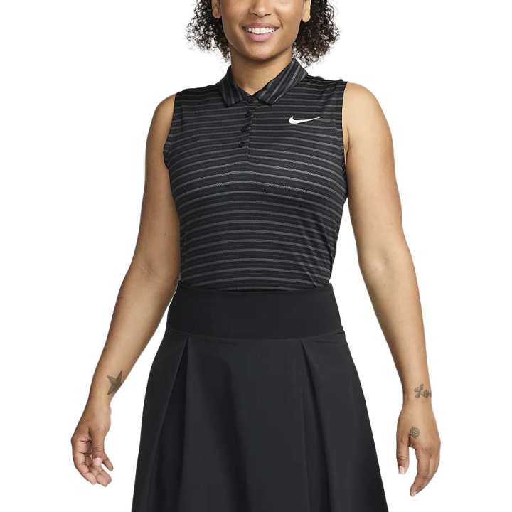 Nike Nike Victory Women's Dri FIT Sleeveless Striped Golf Polo