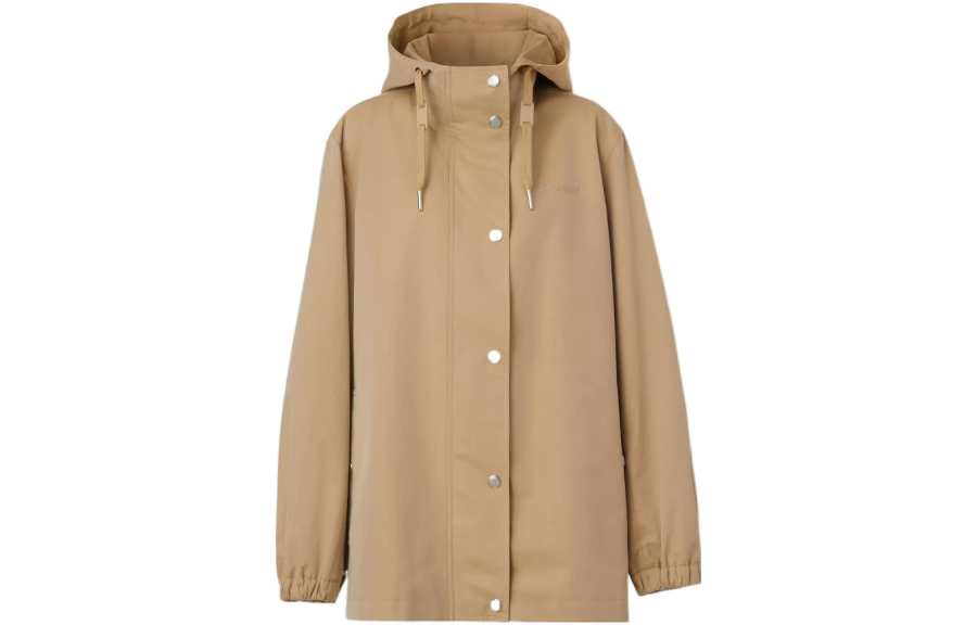 Burberry 【Previous Season】hooded cotton gabardine coat