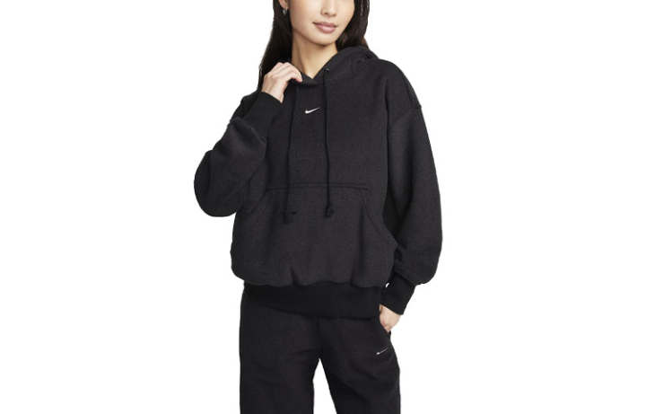 Nike Nike Sweatshirts Women's Black Hooded Thickened Regular