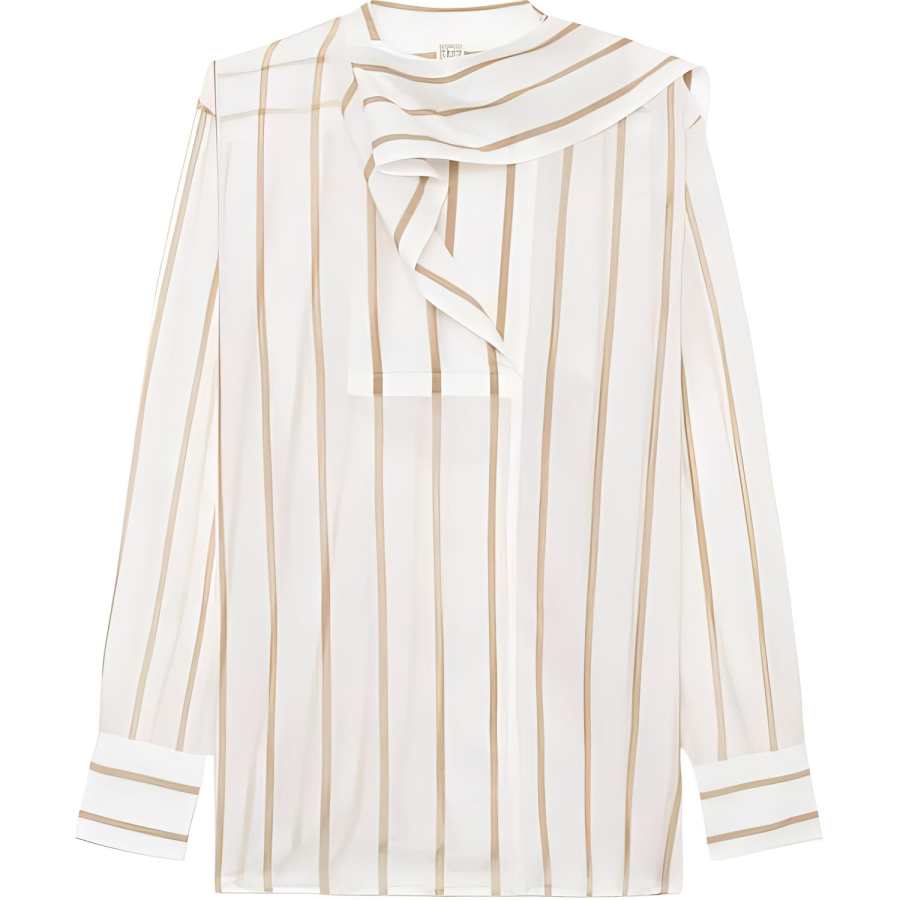 TOTEME Scarf attached Detailing Shirt