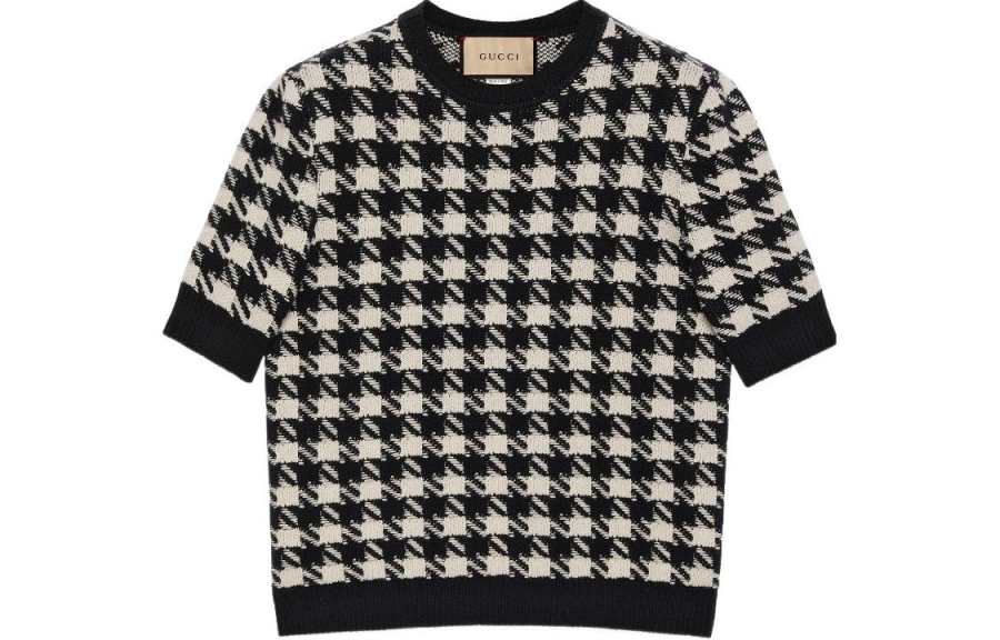GUCCI Knitwear Women's Black Crew Neck Moderate Other