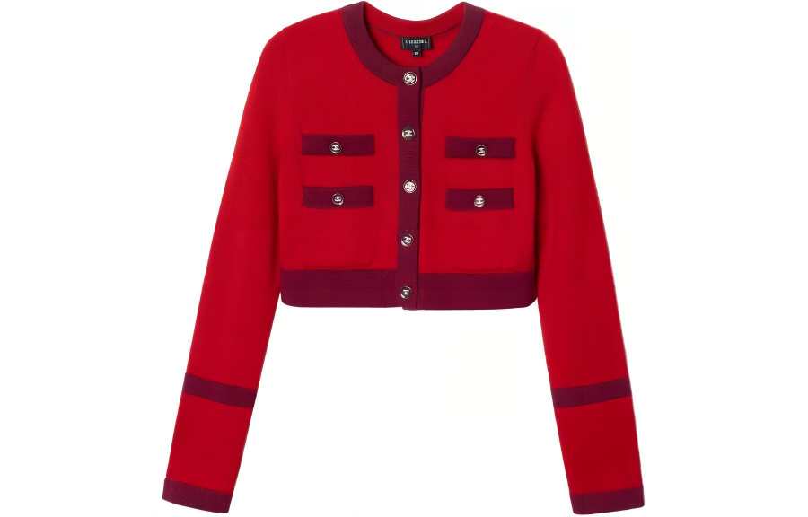 CHANEL Knitwear Women's Crew Neck Moderate Cardigan