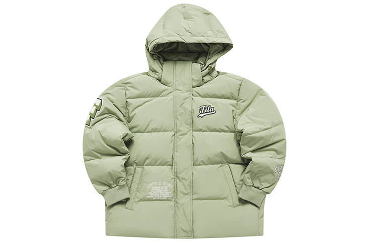 FILA FUSION Down Jackets Women's Midnight Green Hooded Moderate Other