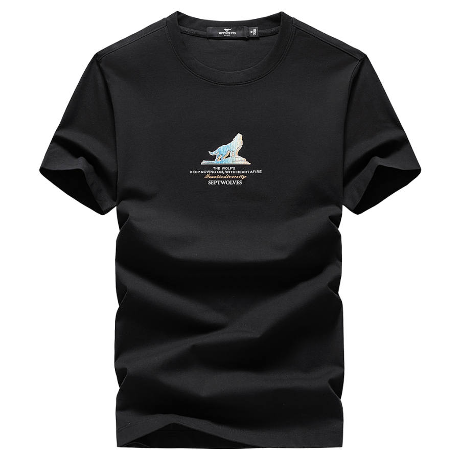 SEPTWOLVES T Shirts Unisex Crew Neck Moderate Straight Fit