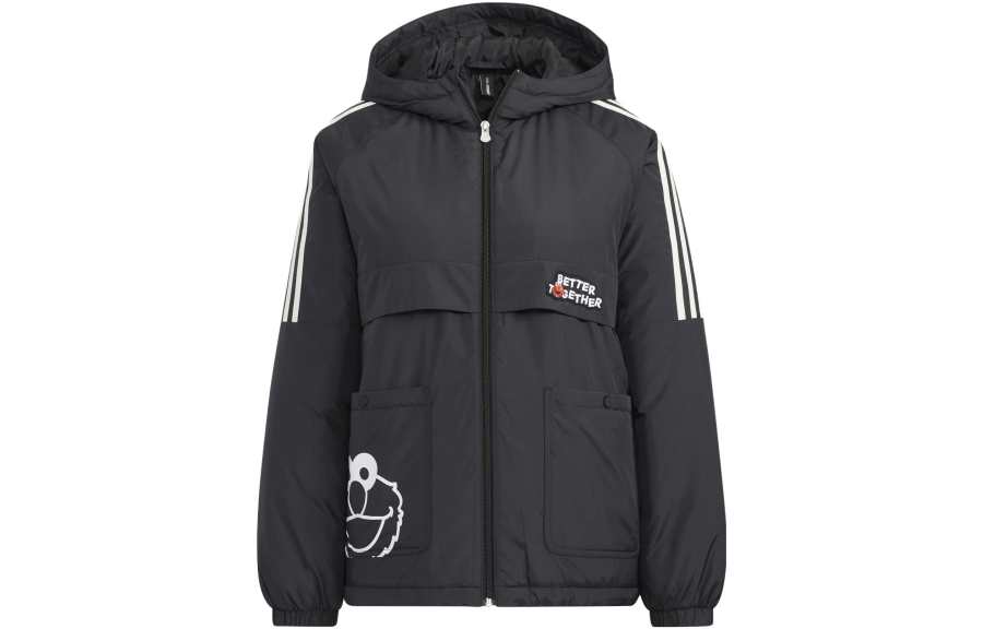 Adidas Adidas Jackets Unisex Black Hooded Moderate Other