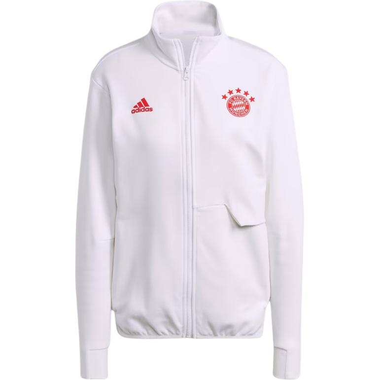 Adidas Adidas FC BAYERN ANTHEM JACKET Jackets & Coats Women's White