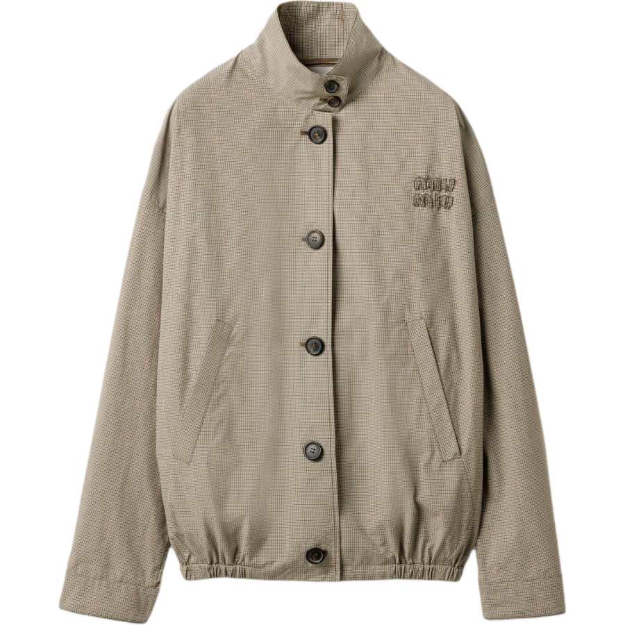 MIU MIU MIU MIU Check pattern Jacket