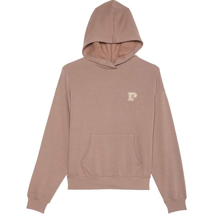 Victoria's Secret PINK Ivy Fleece Campus Hoodie/Iced Coffee Sweatshirt Women's Ice Coffee