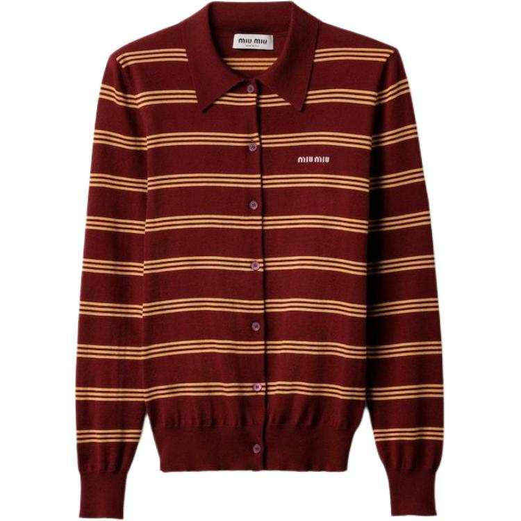 MIU MIU Miu Miu striped cardigan
