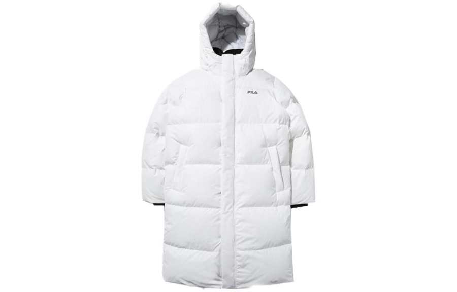 FILA Down Jackets Women's White Hooded Moderate Down Jacket