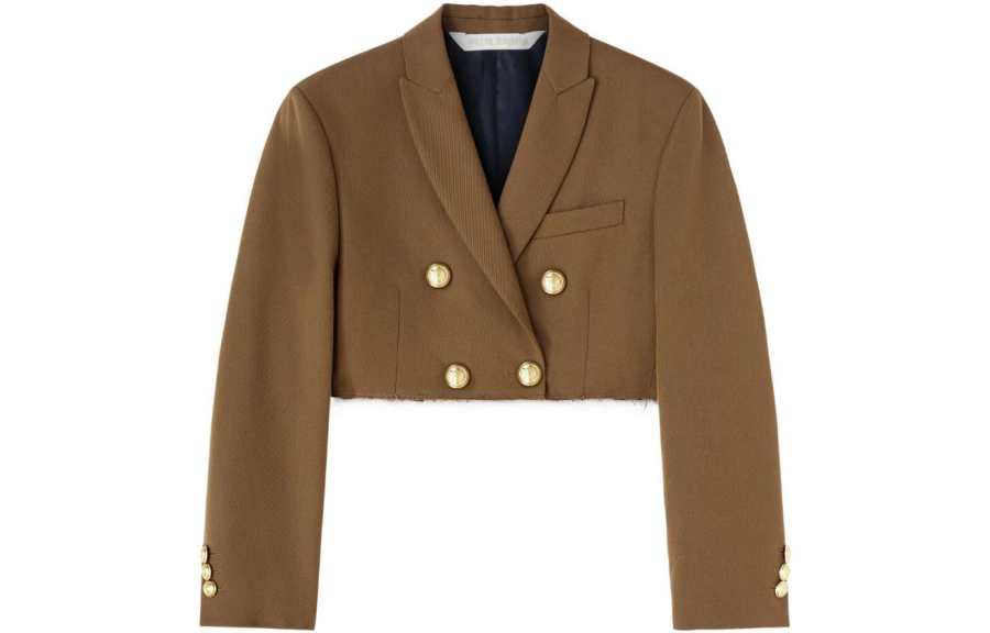 PALM ANGELS Palm Angels double-breasted cropped blazer