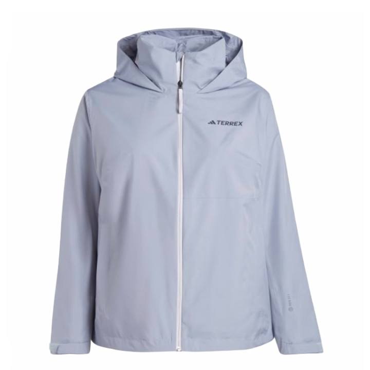Adidas Adidas TERREX MULTI RAIN.RDY 2 LAYER RAIN JACKET PLUS SIZE Jackets & Coats Women's Silver Purple