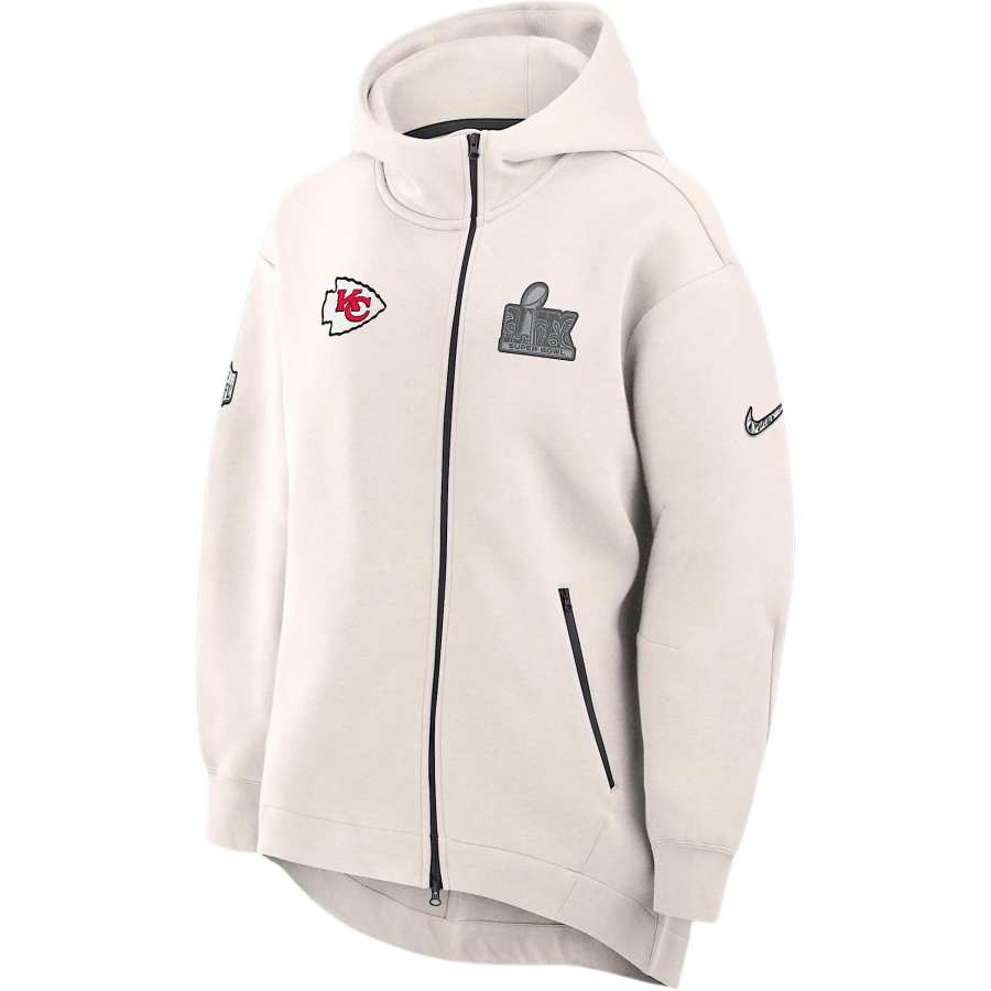 Nike Nike Kansas City Chiefs Super Bowl Lix Opening Night Tech Fleece Women's Nike Nfl Full Zip Hoodie Cape