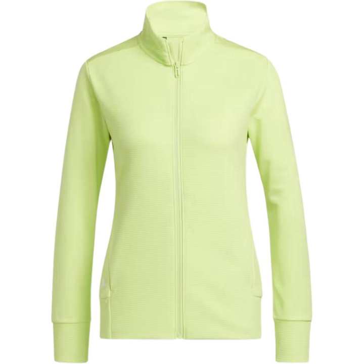 Adidas Adidas TEXTURED FULL ZIP JACKET Jackets & Coats Women's Neon Green