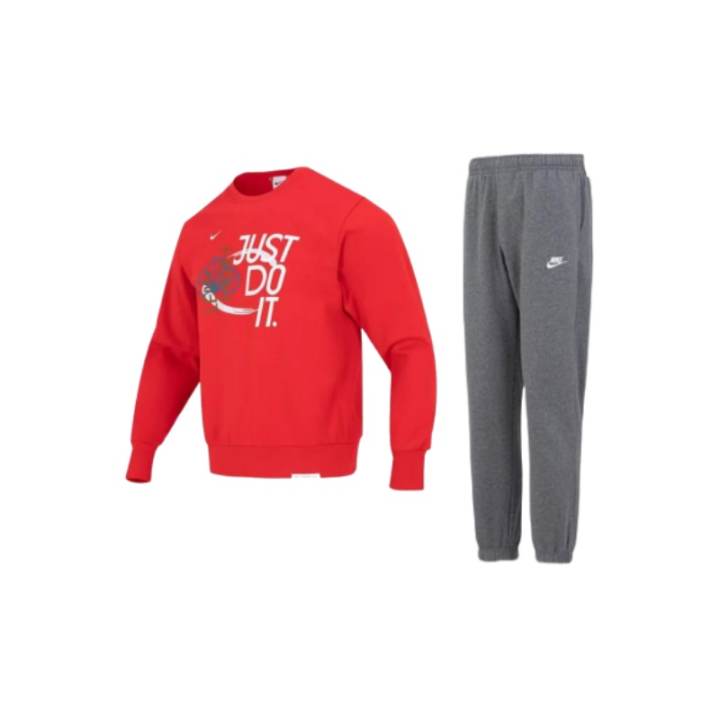 Nike Nike CNY Dri Fit Standard Lssue Letter Print Basketball Crew Neck Fleece Lined Long Sleeved Elastic Cuff Pants