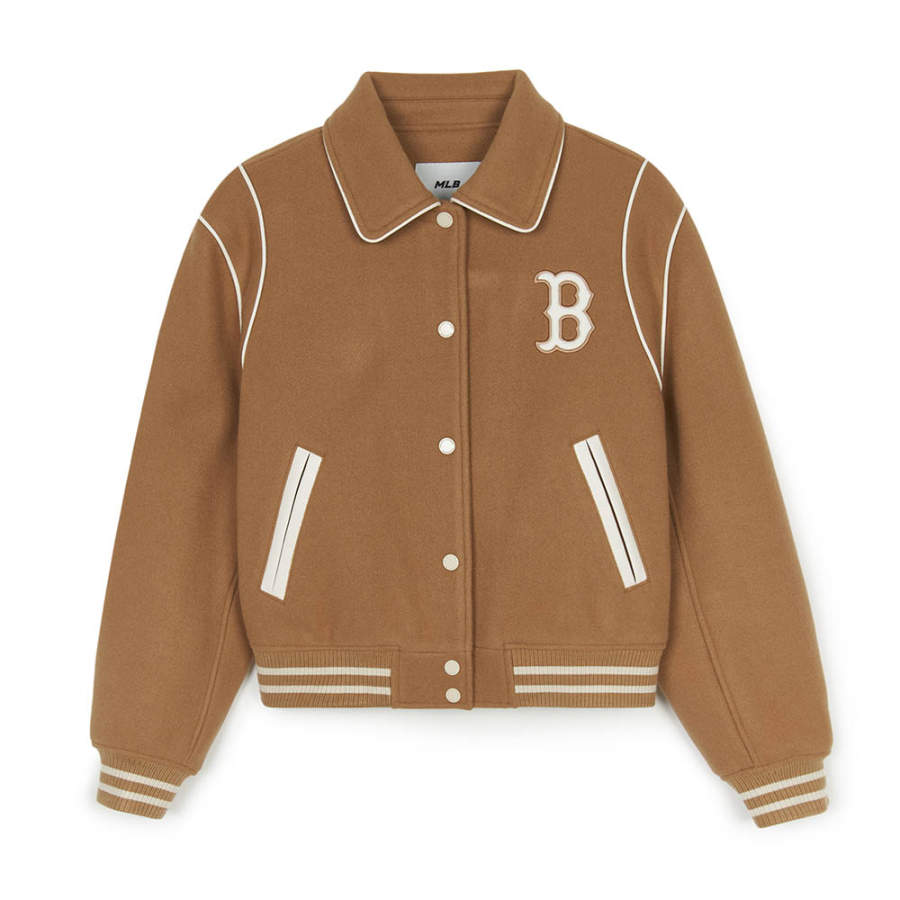 MLB MLB Boston Red Sox Jackets & Coats Women's Beige Yellow